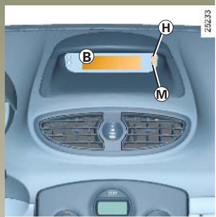 RENAULT CLIO 2 2005 - HEURE ET TEMPÉRATURE EXTÉRIEURE (suite) - 1