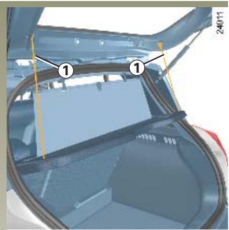 RENAULT CLIO 2 2005 - TABLETTE ARRIÈRE / TRANSPORT D'OBJETS DANS LE COFFRE - 1