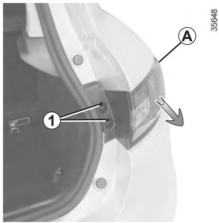 RENAULT CLIO 4 2012 - FEUX ARRIÈRE ET LATÉRAUX : remplacement des lampes (1/3) - 1