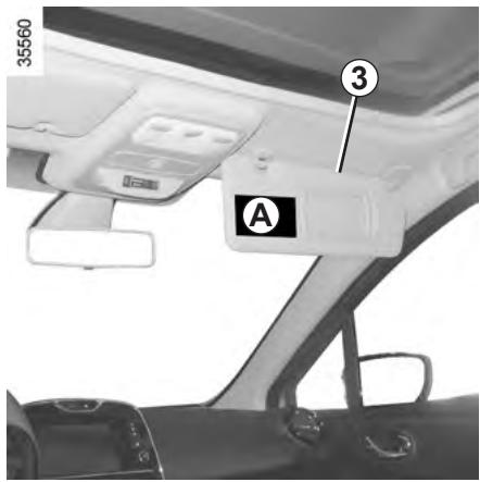 RENAULT CLIO 4 2012 - SÉCURITÉ ENFANTS : désactivation, activation airbag passager avant (2/3) - 1