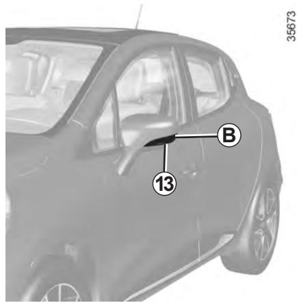 RENAULT CLIO 4 2013 - Éclaireurs plaque d'immatriculation 11 - 1