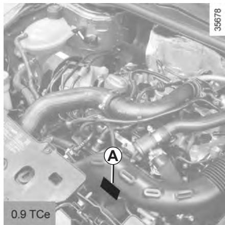 RENAULT CLIO 4 2013 - PLAQUES D'IDENTIFICATION MOTEUR - 2