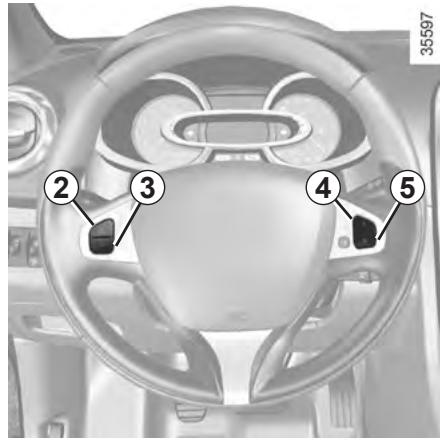 RENAULT CLIO 4 2013 - RÉGULATEUR-LIMITEUR DE VITESSE : fonction régulateur (1/4) - 4