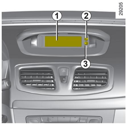 RENAULT FLUENCE 2011 - HEURE Et temperature extériéure (1/2) - 1