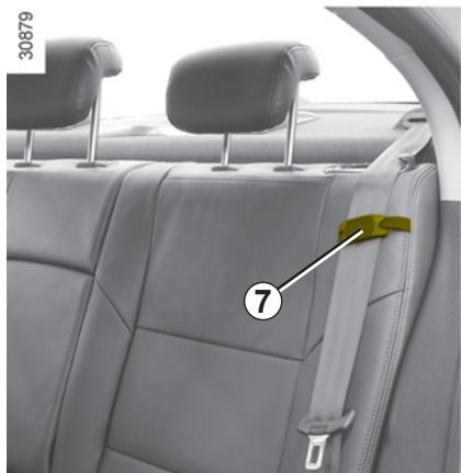 RENAULT FLUENCE 2011 - Réglage en hauteur de la ceinture de sécurité avant - 1