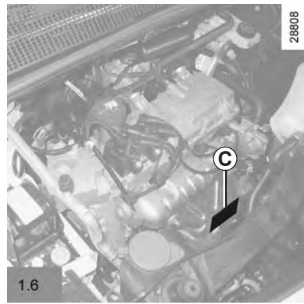 RENAULT KANGOO 2 2011 - PLAQUES D'IDENTIFICATION MOTEUR - 4