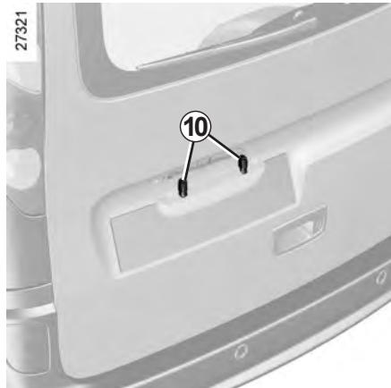 RENAULT KANGOO 2 2011 - Éclaireur plaque d'immatriculation - 1