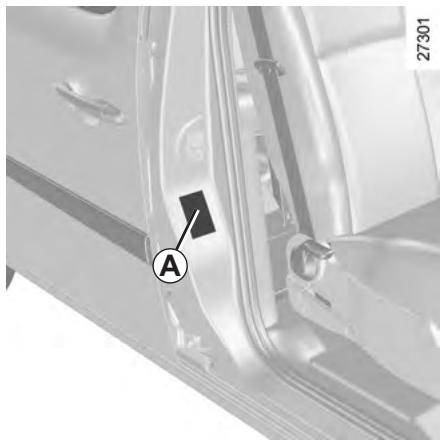 RENAULT KANGOO 2 2011 - PLAQUES D'IDENTIFICATION VEHICULE - 1