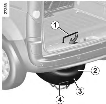 RENAULT KANGOO 2 2011 - CREVAISON/ROUE DE SECOURS - 1