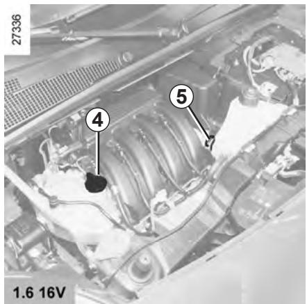 RENAULT KANGOO 2 2011 - NIVEAU HUILMEOTEUR: appoint, replissage (1/2) - 1