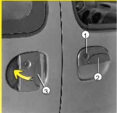 RENAULT KANGOO 2002 - Ouverture et fermeture des PORTES - 1