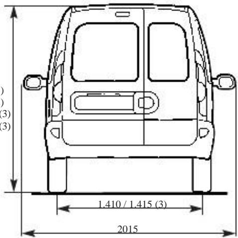 RENAULT KANGOO 2002 - Diamètre de braquage - 1