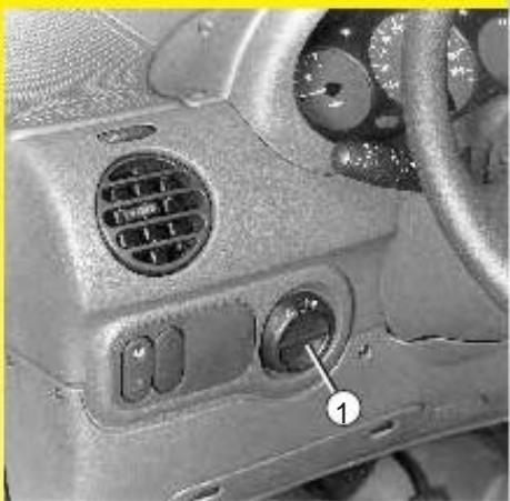 RENAULT KANGOO 2002 - Réglage électrique du hauteur croisement - 1