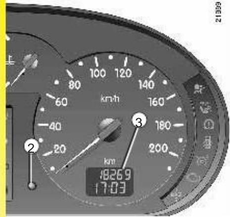 RENAULT KANGOO 2002 - Réglage de l'horloge - 1
