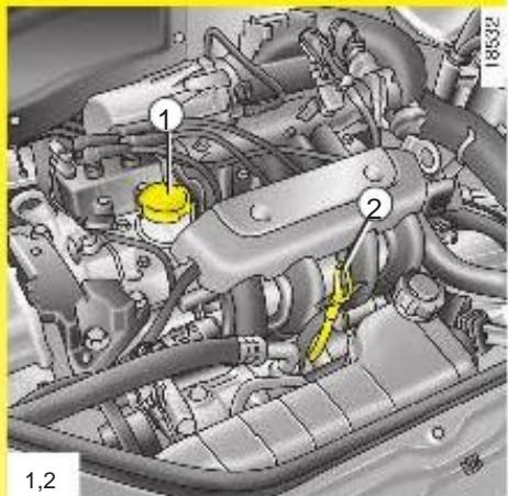 RENAULT KANGOO 2002 - Niveau d'huilmeoteur (suite) - 3