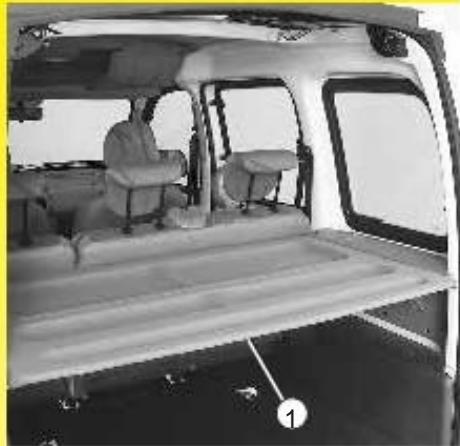 RENAULT KANGOO 2002 - Cache-bagages - 1