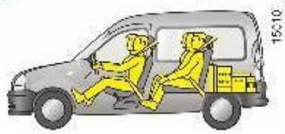 RENAULT KANGOO 2002 - Articles transporter dans le compartiment bagages - 1