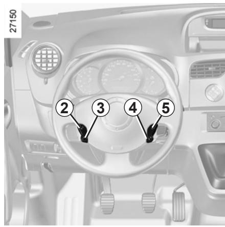 RENAULT KANGOO BE BOP 2012 - RÉGULATEUR-LIMITEUR DE VITESSE : fonction régulateur (1/4) - 4