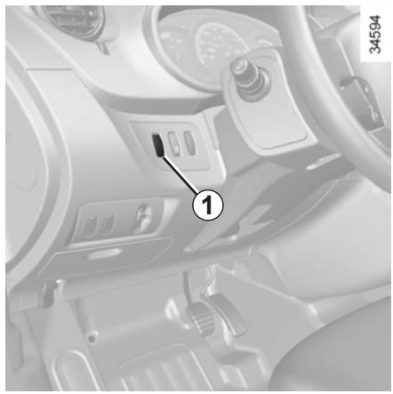 RENAULT KANGOO ZE - RÉGULATEUR-LIMITEUR DE VITESSE : fonction limiteur (1/3) - 1