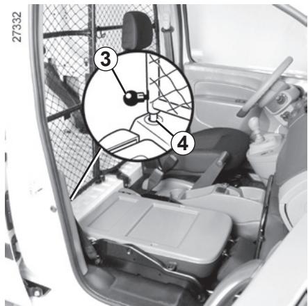 RENAULT KANGOO ZE - Pour faire pivoter la cloison - 1