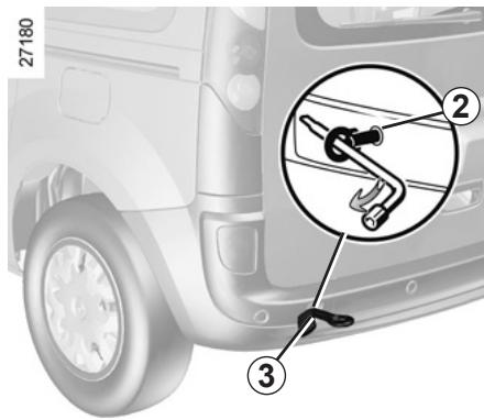 RENAULT KANGOO ZE - Accès aux points de remorquage - 1