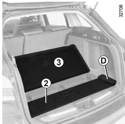 RENAULT LAGUNA 3 - Dépose du cache-bagages 2 - 1