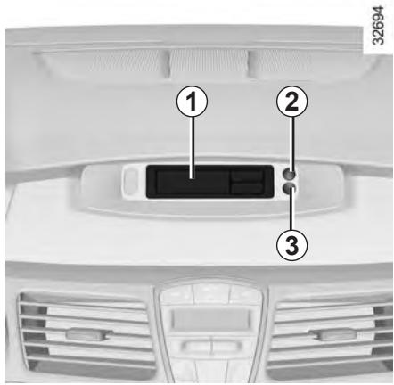 RENAULT LAGUNA 3 - HEURE Et temperature extériéture - 1