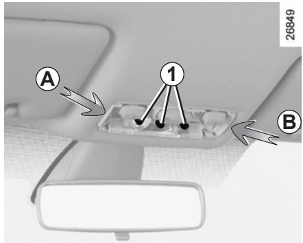 RENAULT LAGUNA 3 2011 - ÉCLAIRAGE INTÉRIEUR : remplacement des lampes (1/2) - 1