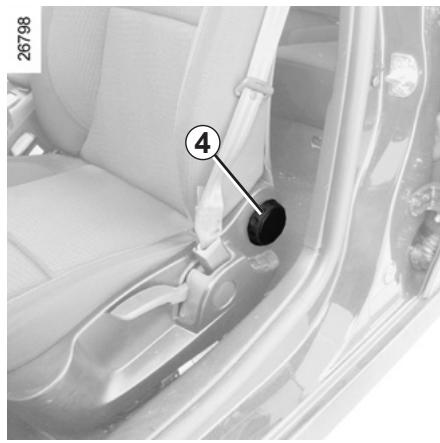 RENAULT LAGUNA 3 2011 - Pour régler le siège conducteur au niveau des lombaires : - 1
