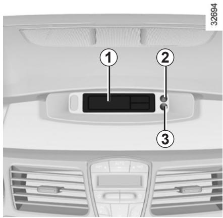 RENAULT LAGUNA 3 2011 - HEURE ET TEMPERATURE EXTÉRIÉTURE - 1