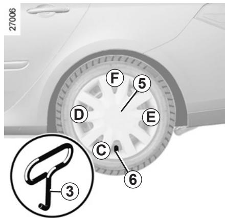 RENAULT LAGUNA 3 2011 - Ecrou antivol - 2