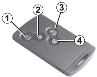 RENAULT LAGUNA 3 2011 - CARTE RENAULT À TÉLECOMMANDE : utilisation - 1