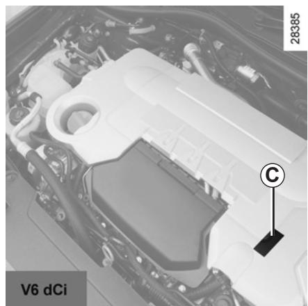 RENAULT LAGUNA 3 COUPE - Plaques d'identification moteurs - 3