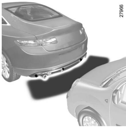 RENAULT LAGUNA 3 COUPE - Activation/désactivation automatique de l'aide au parking avant - 1