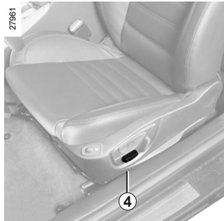 RENAULT LAGUNA 3 COUPE - Pour incliner le dossier - 1