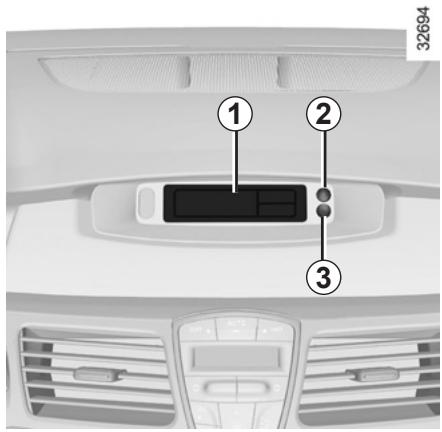 RENAULT LAGUNA 3 COUPE - HEURE Et temperature extériéture - 1
