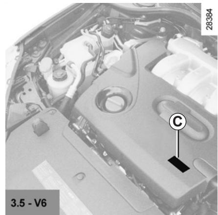 RENAULT LAGUNA 3 COUPE - Plaques d'identification moteurs - 2