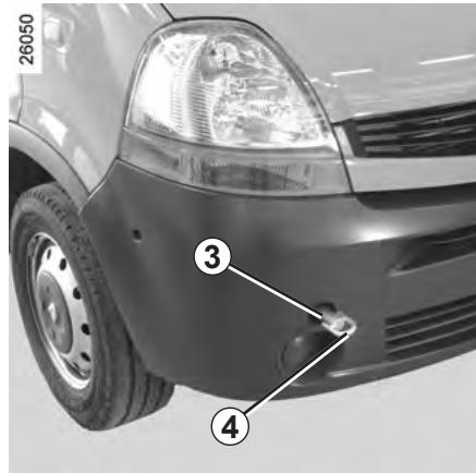 RENAULT MASTER 3 FOURGON 2007 - Point de remorquage avant 3 - 4