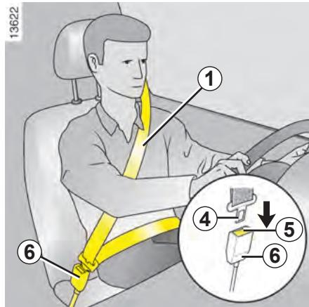 RENAULT MASTER 3 FOURGON 2007 - Réglage en hauteur de la ceinture de sécurité - 1