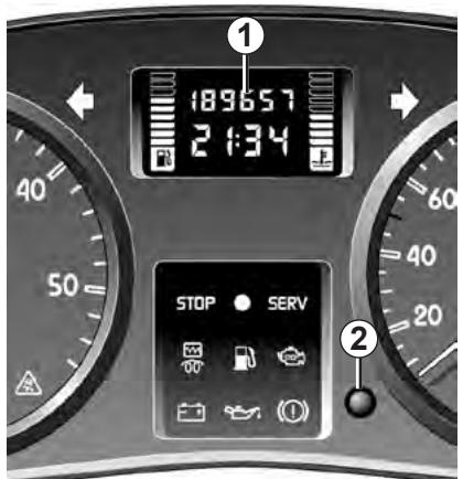 RENAULT MASTER 3 FOURGON 2007 - HEURE ET TEMPERATURE EXTÉRIÉTURE - 1