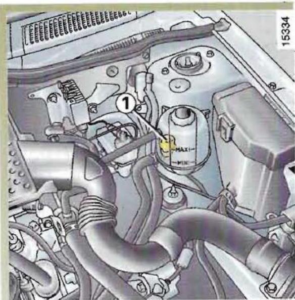 RENAULT MEGANE 1 - SYSTEME DE COUPURE CARBURANT EN CAS DE CHOC VIOLENT - 1