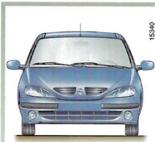 RENAULT MEGANE 1 - PROJECTEURS AVANT : réglage et remplacement de lampes - 1