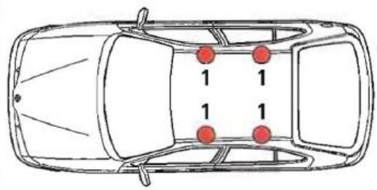 RENAULT MEGANE 1 - BARRES DE TOIT SAUF VERSIONS BREAK - 1