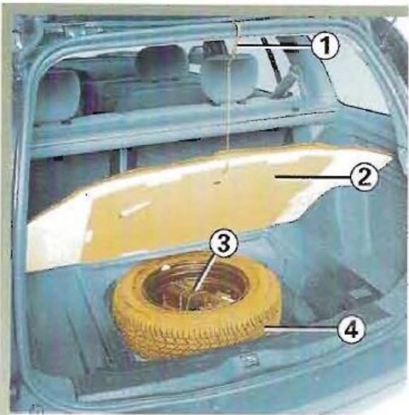 RENAULT MEGANE 1 - ROUE DE SECOURS VERSIONS BREAK - 1
