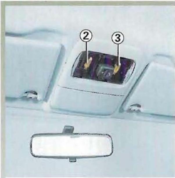 RENAULT MEGANE 1 - ECLAIRAGE INTERIEUR : remplacement des lampes - 2