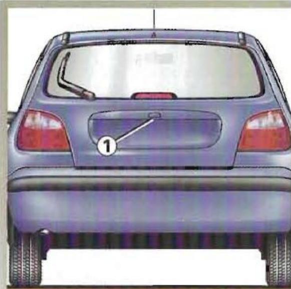 RENAULT MEGANE 1 - COFFRE A BAGAGES VERSIONS BICORPS - 1