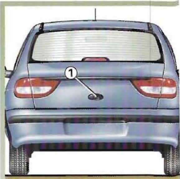 RENAULT MEGANE 1 - COFFRE A BAGAGES VERSIONS TRICORPS - 1