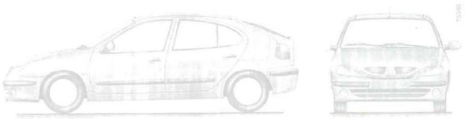 RENAULT MEGANE 1 - Chapitre 6 : Caractéristiques techniques - 1