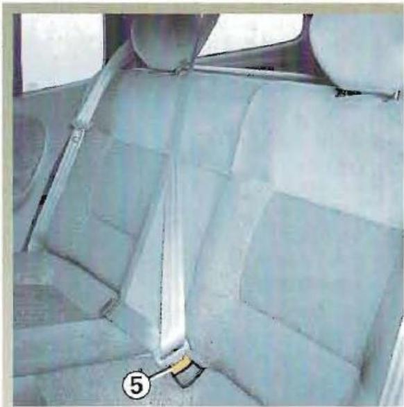 RENAULT MEGANE 1 - CEINTURES DE SECURITE ARRÈRE CENTRALE VERSIONS BREAK - 3
