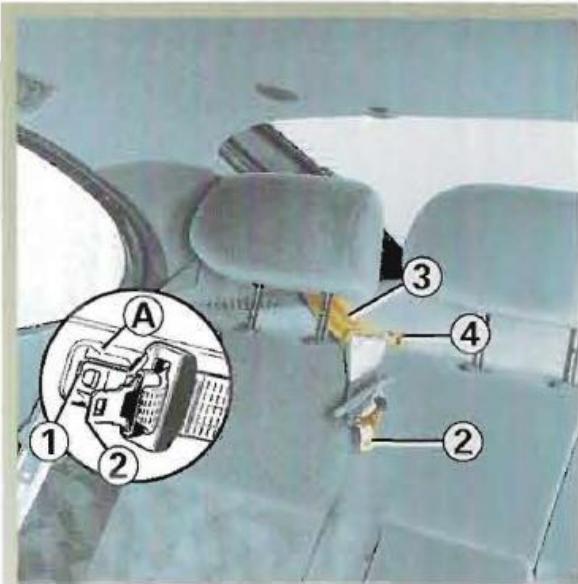 RENAULT MEGANE 1 - Ceintures arrête laterales - 1